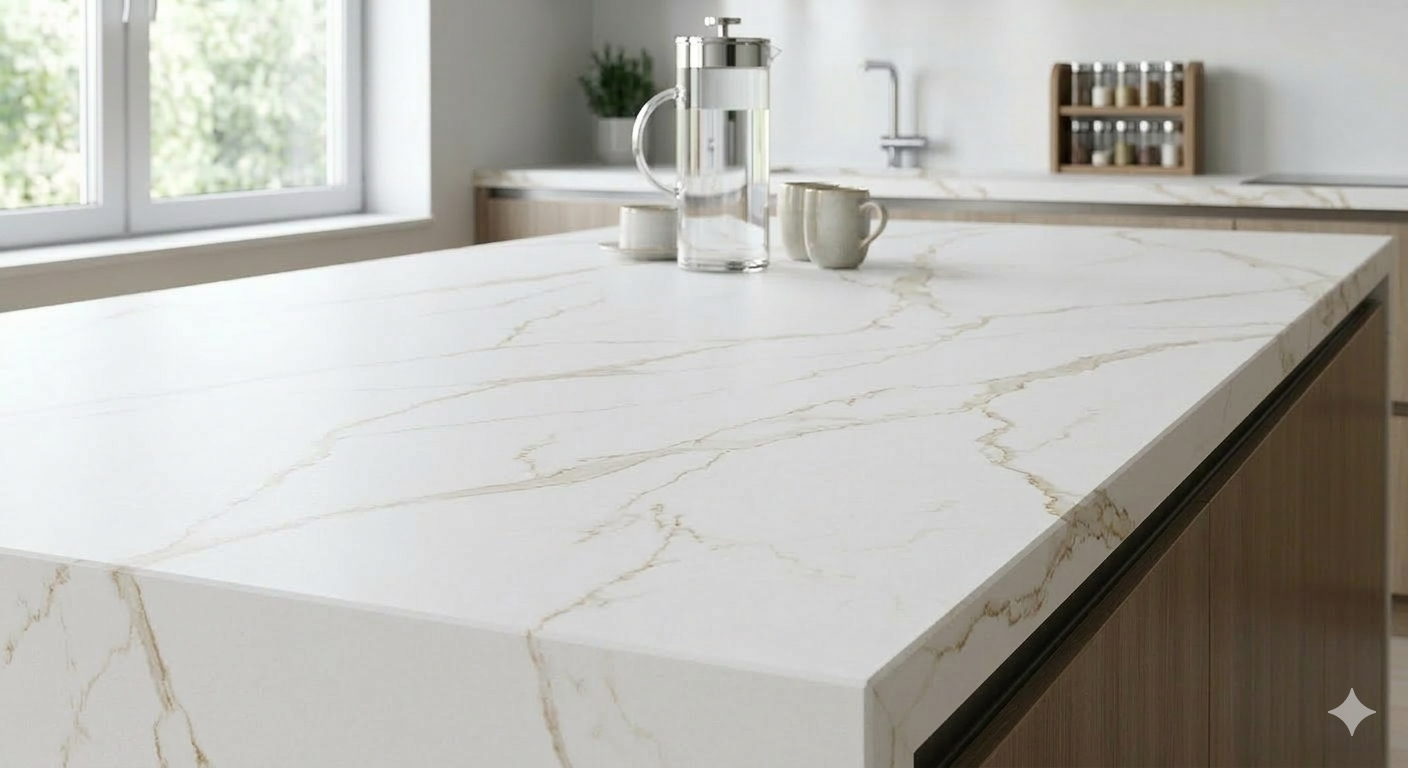 Quartzo Calacata Gold Acetinado